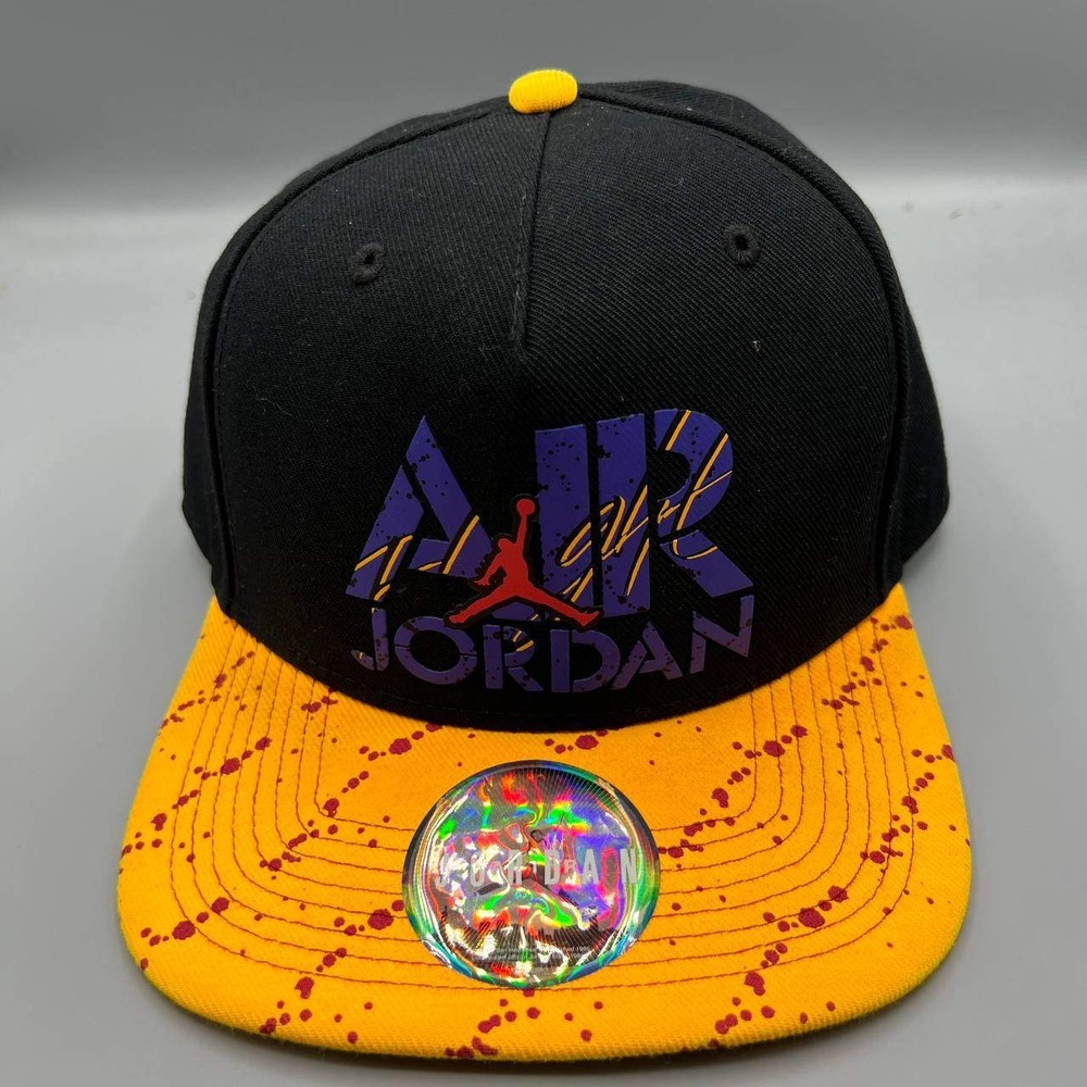 Air Jordan Flight Hat Men‎ Black Yellow Jumpman Snap Back Cap